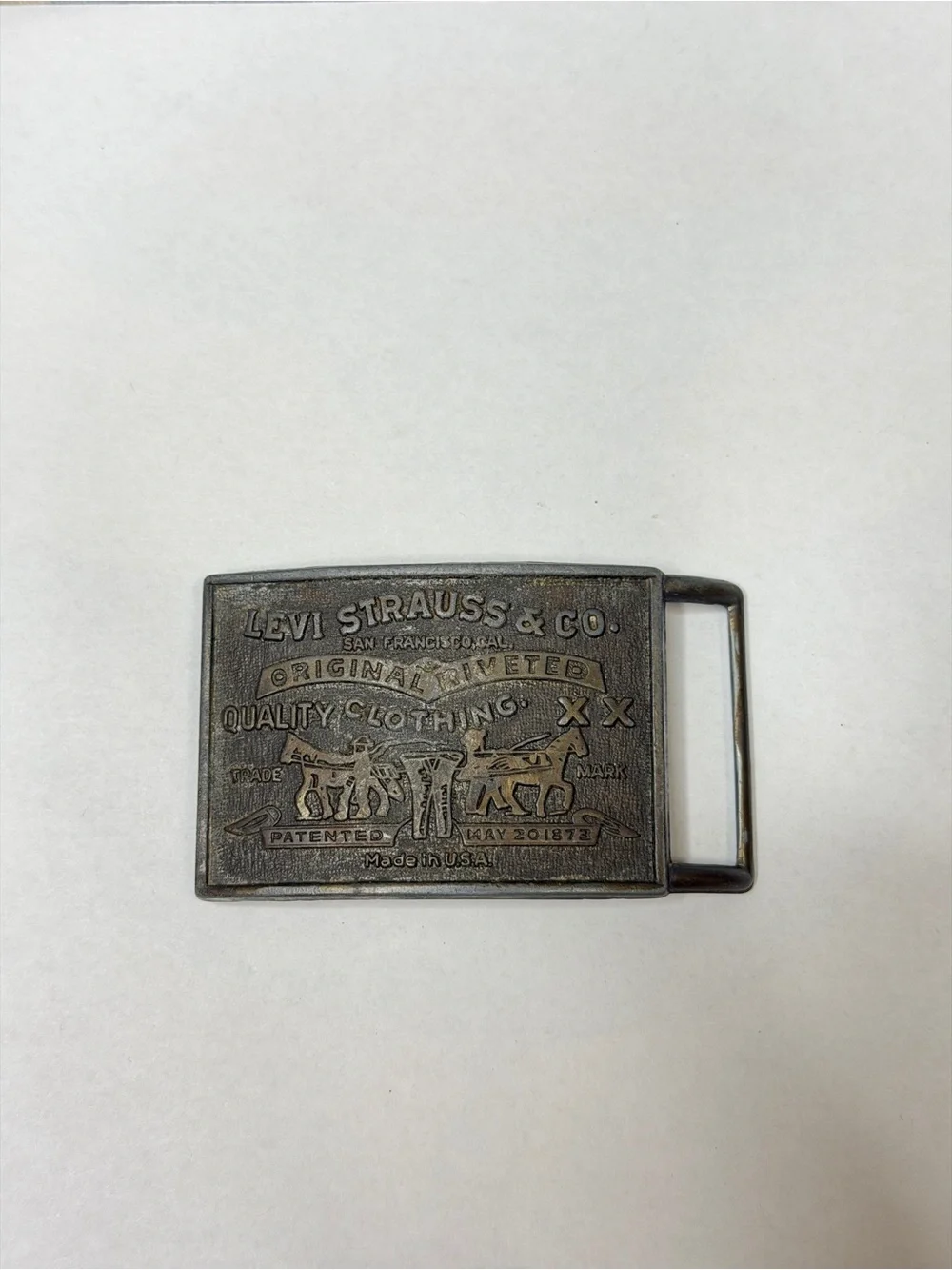 Levi's Vintage Brass-Tone Belt Buckle